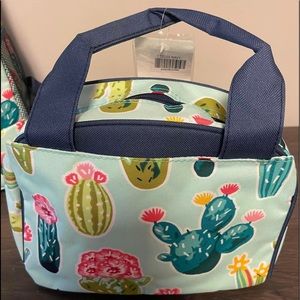 🌵💖Cactus Insulated Lunch Bag Heavy Duty Canvas💖🌵